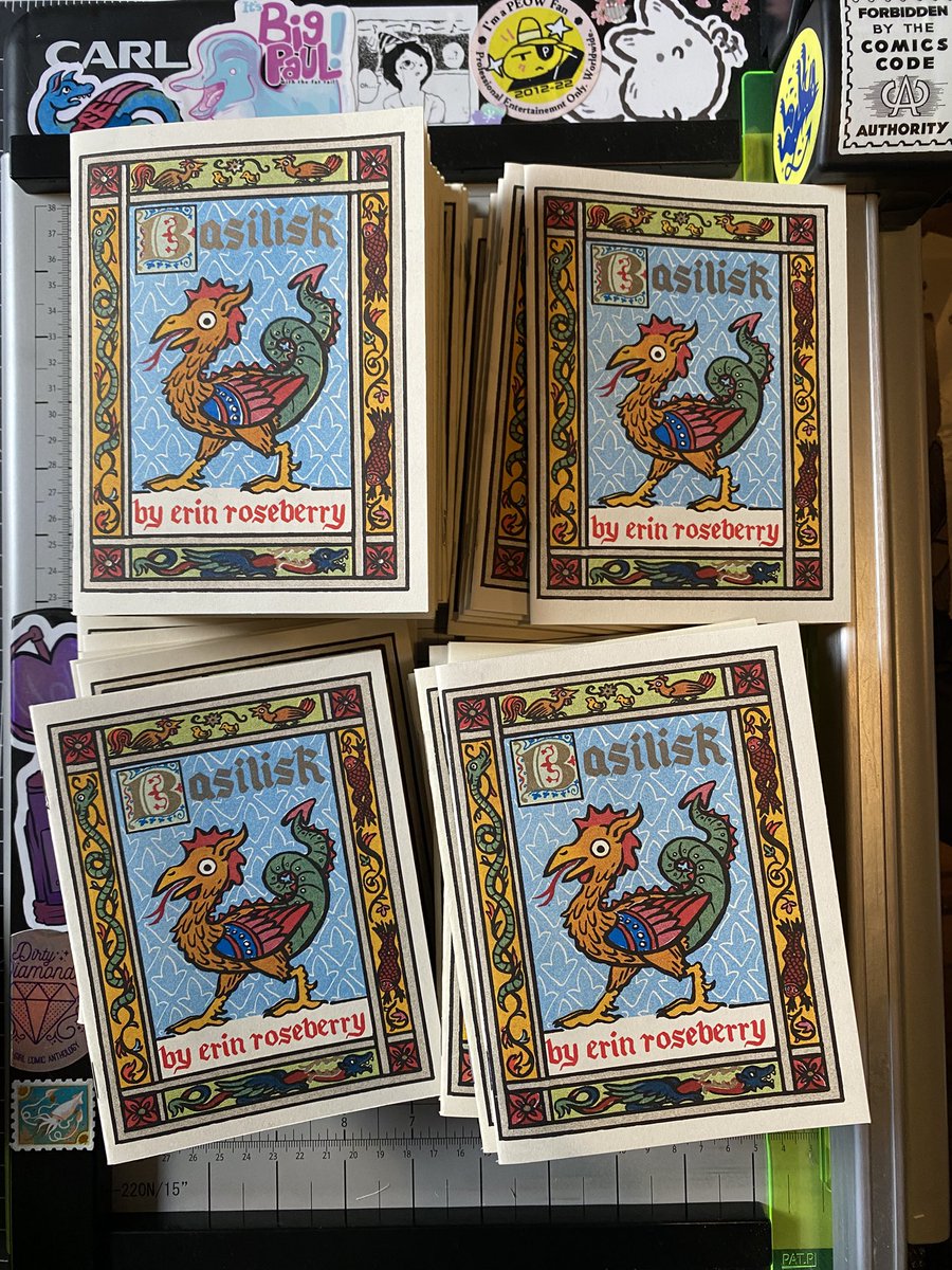 Finally finished putting together the 600+ copy third edition of Basilisk. Now time to print more Basilisks.