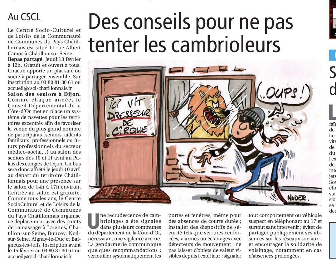 Cette semaine dans le Chatillonnais