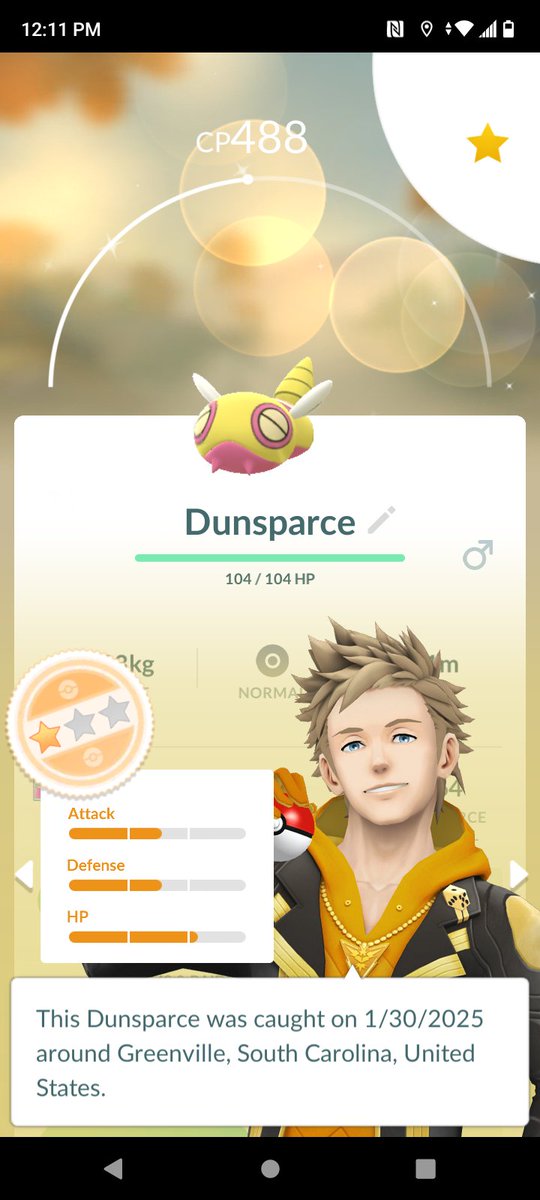 I hadn't really been able to hunt due to my back injury, and not being able to walk . . . But I did manage to catch a few! #PokemonGo #Shiny #Hundo ✨✨💯💯✨✨