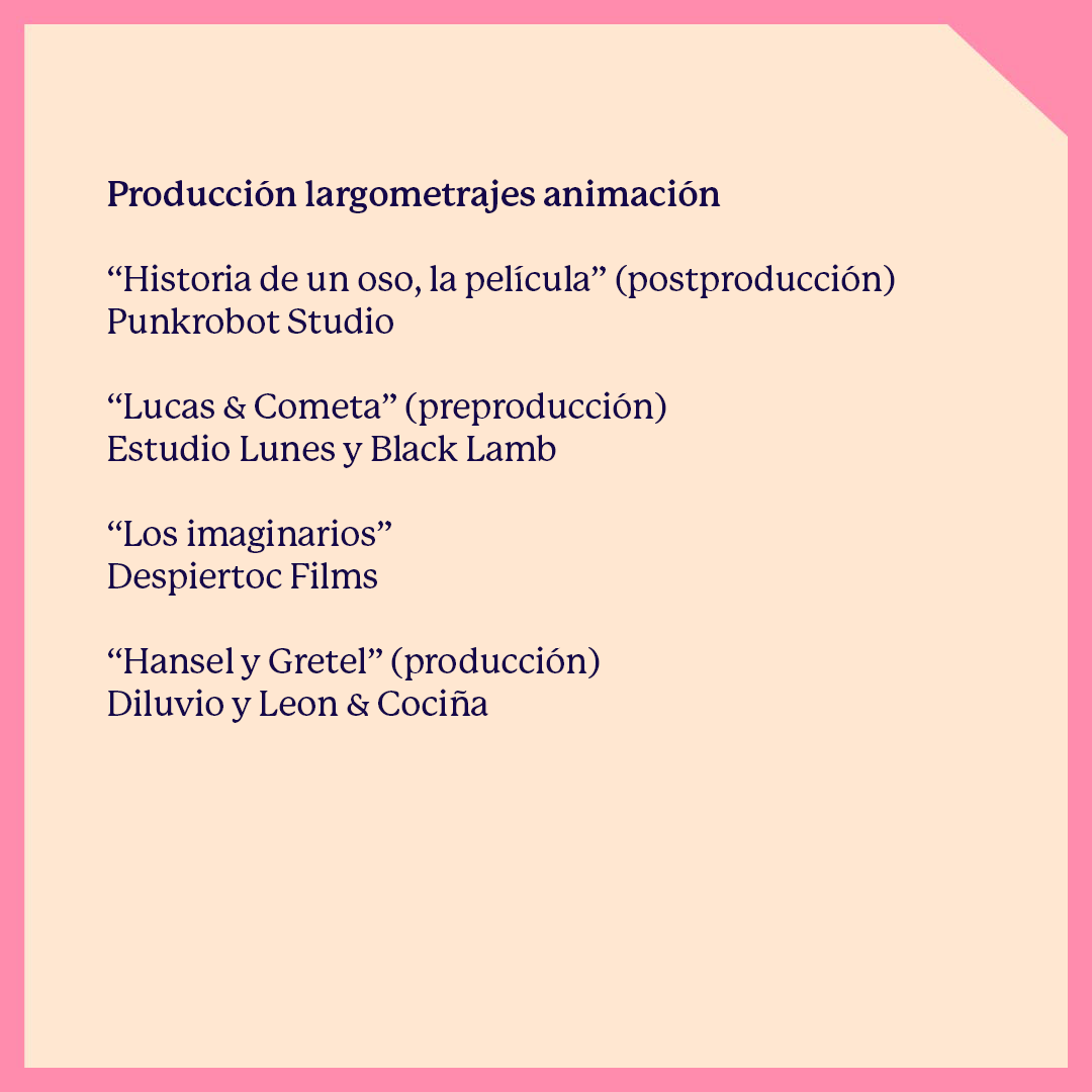 #Noticias ➡️ 12 proyectos de productoras y profesionales asociados han obtenido financiamiento a través del Fondo Audiovisual del Ministerio de las Culturas, las Artes y el Patrimonio.

🟣 Conoce los proyectos, que se encuentran en distintas etapas de producción.