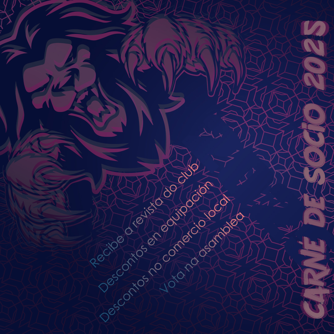 VANTAXES DO CARNÉ DE SOCI@ 2025

Dereito a votar na asamblea
Descontos nos locais colaboradores
cnponteareas.es/docs/descuento…
Desconto nas edicións exclusivas da equipación do club
Recibir a revista ENTRE CORCHERAS

Cubre o formulario na nosa páxina web
cnponteareas.es/headline/carne…