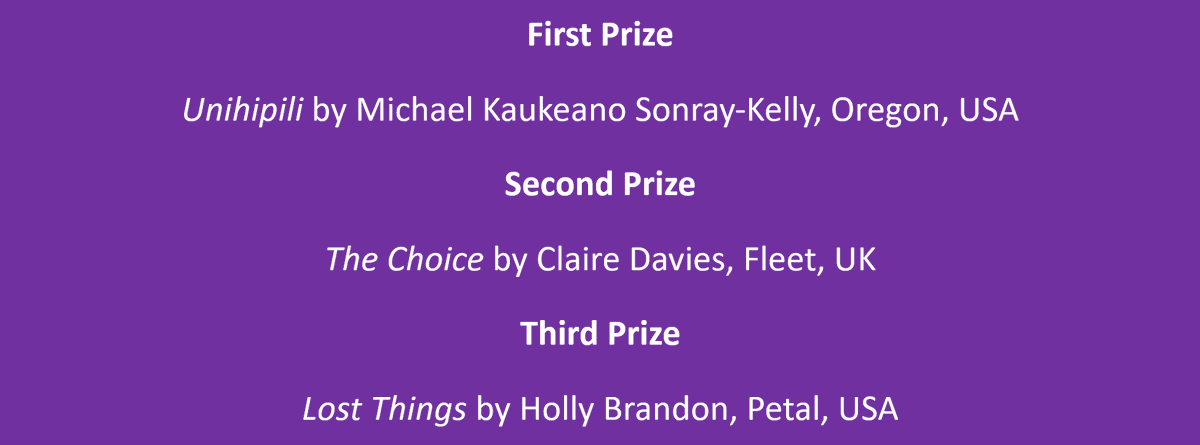 HUGE CONGRATS TO OUR WINNING WRITERS!  

Prizes are on their way, and your brilliant stories will be published in our next anthology. The judges were so impressed with the quality of entries for this competition - so we hope you're celebrating HARD! 

#writing #WritingCommunity