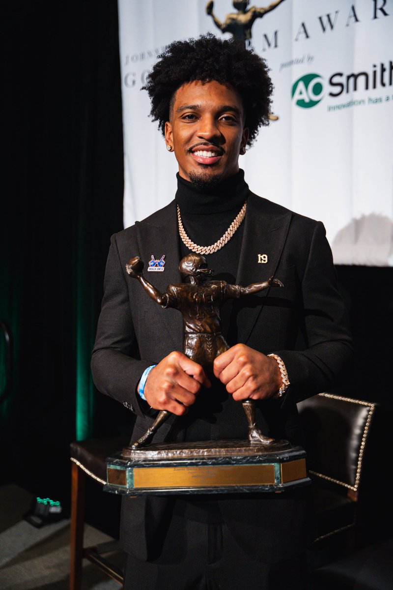 Golden Arm Award (@goldenarmaward) on Twitter photo From the Golden Arm Award to the NFC Championship Game in his rookie season, what a journey! 🔥🏆
Huge congratulations to Jayden Daniels and the <a href="/Commanders/">Washington Commanders</a> on an incredible run. Though the season ended just short of the ultimate prize, Jayden proved he's built for the big From the Golden Arm Award to the NFC Championship Game in his rookie season, what a journey! 🔥🏆
Huge congratulations to Jayden Daniels and the <a href="/Commanders/">Washington Commanders</a> on an incredible run. Though the season ended just short of the ultimate prize, Jayden proved he's built for the big