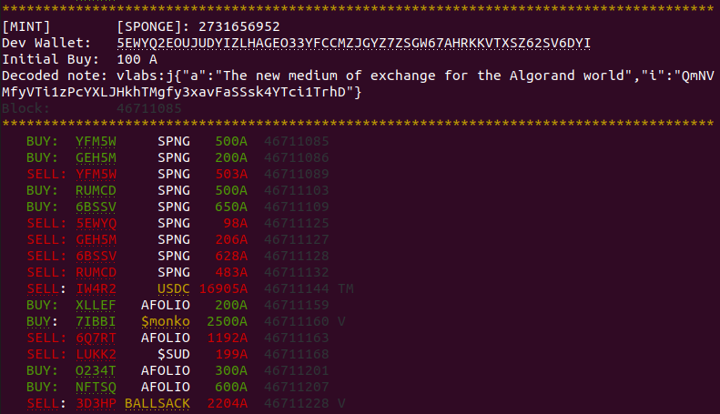 DarthHan_Algo's tweet image. Would you like to monitor @rug_ninja transactions in real time? Want to be able to autobuy on launch before a new token even shows up on the website? Follow @NinjaBot_Algo and join the discord for more info. Launching soon!