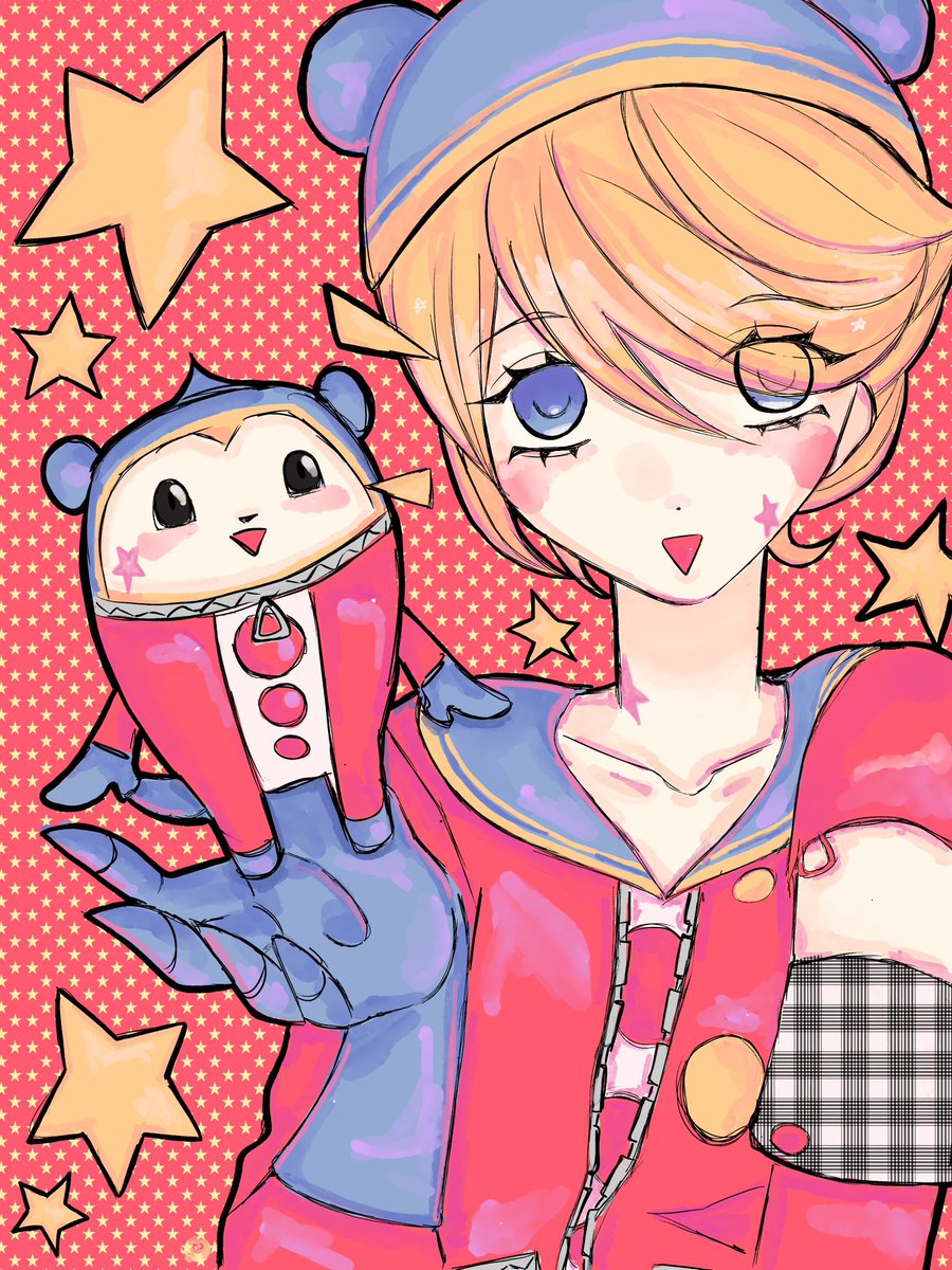 finx3i's tweet photo. #p4 #persona4 #熊田　#クマ　#illust #smt https://t.co/8tYzyFmyF1