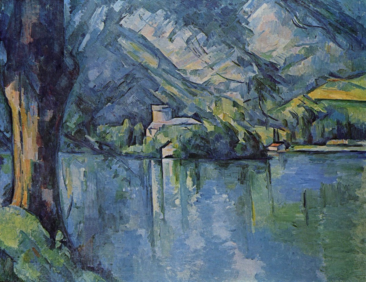The Lac d'Annecy, 1896 #artbots #cezanne