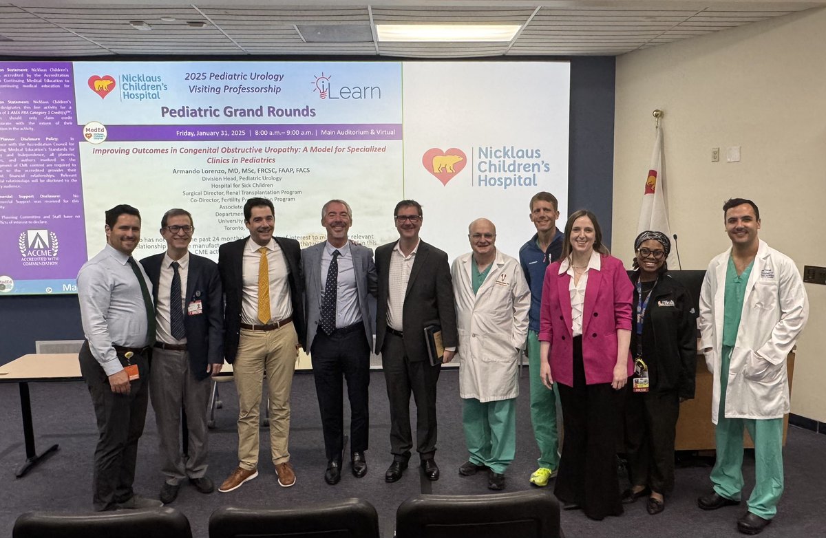 Daniel Nassau (@nassau_md) on Twitter photo Amazing two days with <a href="/ArmandoJLorenzo/">Armando J. Lorenzo</a> from <a href="/SickKidsNews/">The Hospital for Sick Children (SickKids)</a> as our <a href="/Nicklaus4Kids/">Nicklaus Children's</a> <a href="/dsui_miami_uro/">Desai Sethi Urology Institute</a> #PedsUrology Visiting Professor!
From thought provoking lectures and case discussions - lots learned and to think about in clinical practice currently and the future of medicine! Amazing two days with <a href="/ArmandoJLorenzo/">Armando J. Lorenzo</a> from <a href="/SickKidsNews/">The Hospital for Sick Children (SickKids)</a> as our <a href="/Nicklaus4Kids/">Nicklaus Children's</a> <a href="/dsui_miami_uro/">Desai Sethi Urology Institute</a> #PedsUrology Visiting Professor!
From thought provoking lectures and case discussions - lots learned and to think about in clinical practice currently and the future of medicine!