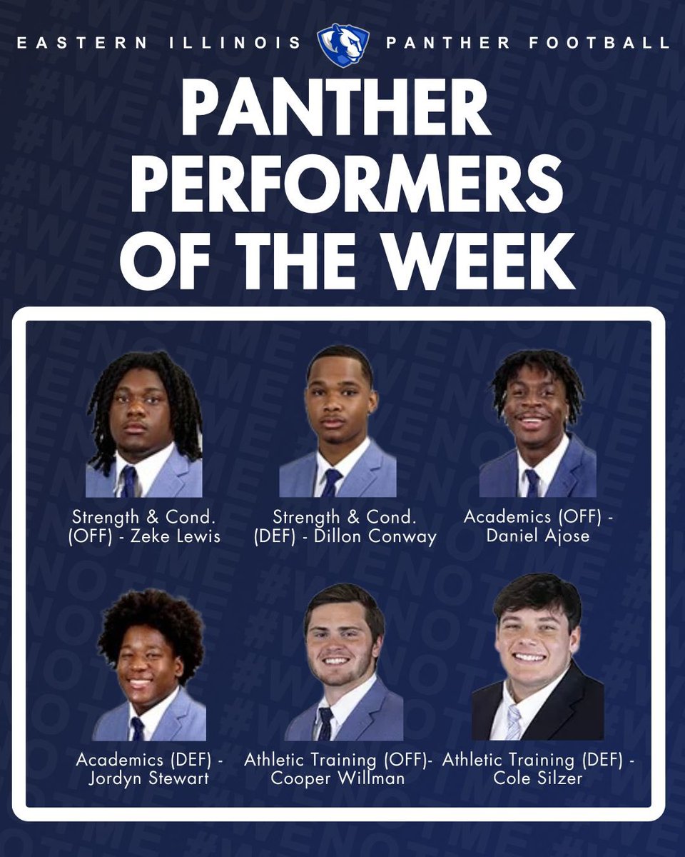 🏋️ Your Panther Performers of the Week! 💪 

#WeNotMe | #BleedBlue | #WinTheDay