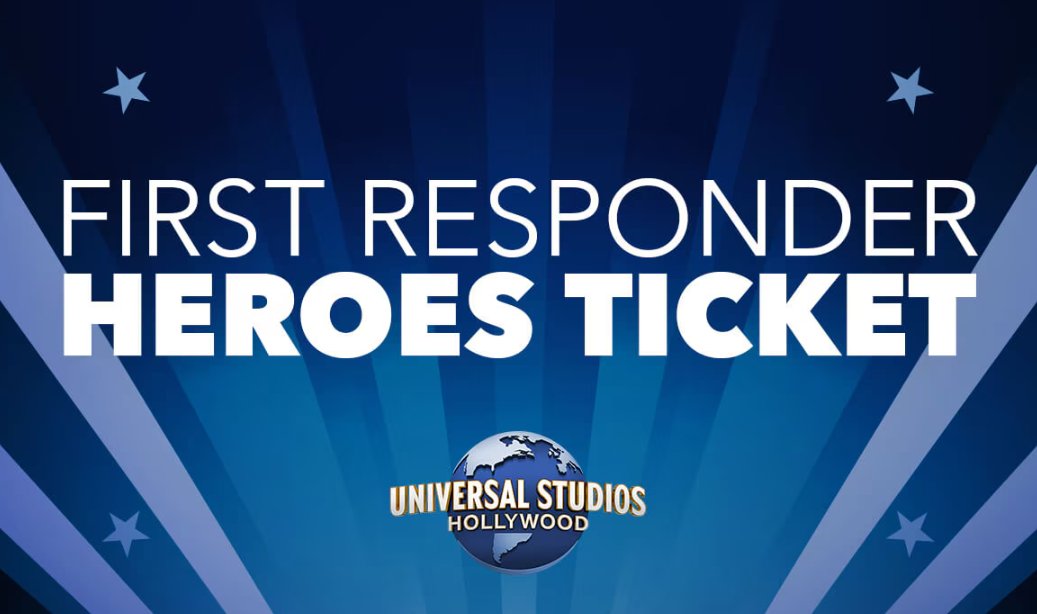 Universal Studios Hollywood is honoring first responders for their heroic efforts during the LA wildfires with the complimentary “First Responder Heroes Ticket.” Eligible first responders get one free ticket and 50% off three additional tickets. Valid now through April 10.