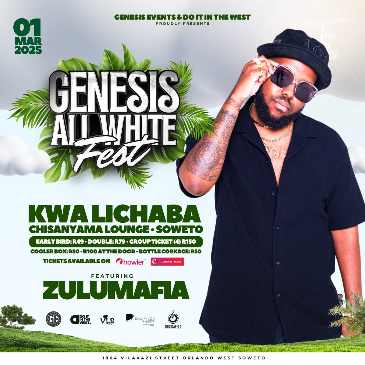GenesisEventsSA's tweet image. Get ready for the event of the year at the Genesis All White Party! 🎉 

Join us for an unforgettable night of music, dancing, and entertainment.

computicket-boxoffice.com/e/genesis-all-…