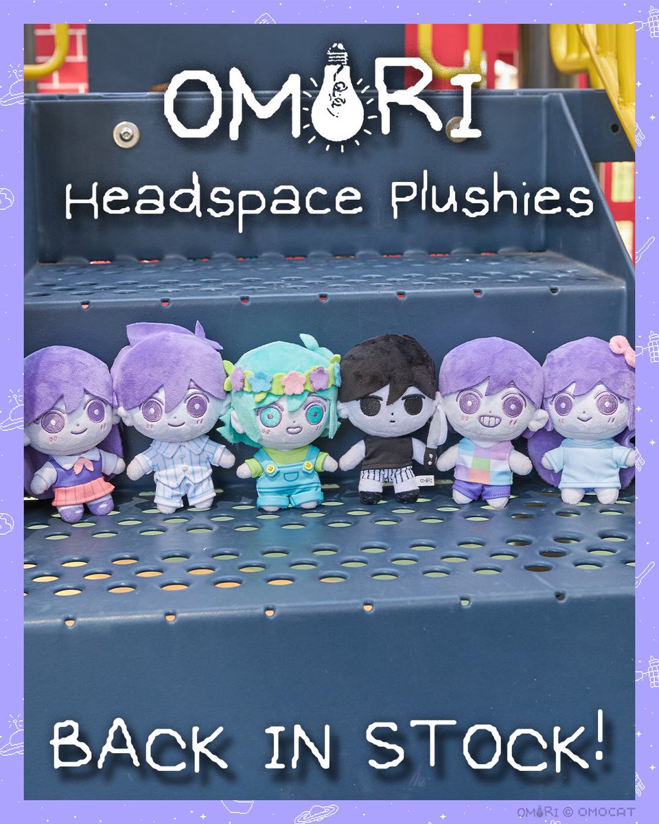 OMORI headspace plushies are back in stock! (omocat-shop.com/collections/om…)
