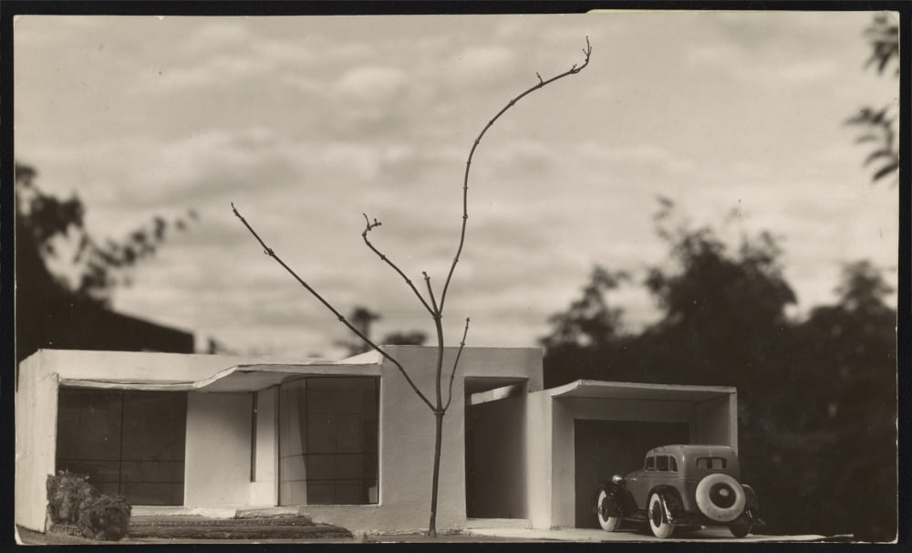 model, Archie Lamm house, Los Angeles. unbuilt (Gregory Ain, 1929)
image courtesy Archives of American Art