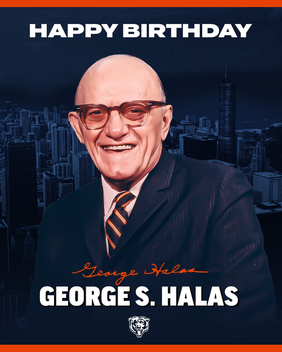 ChicagoBears's tweet photo. Happy birthday, Papa Bear! 💙 https://t.co/PMPDAKekGo
