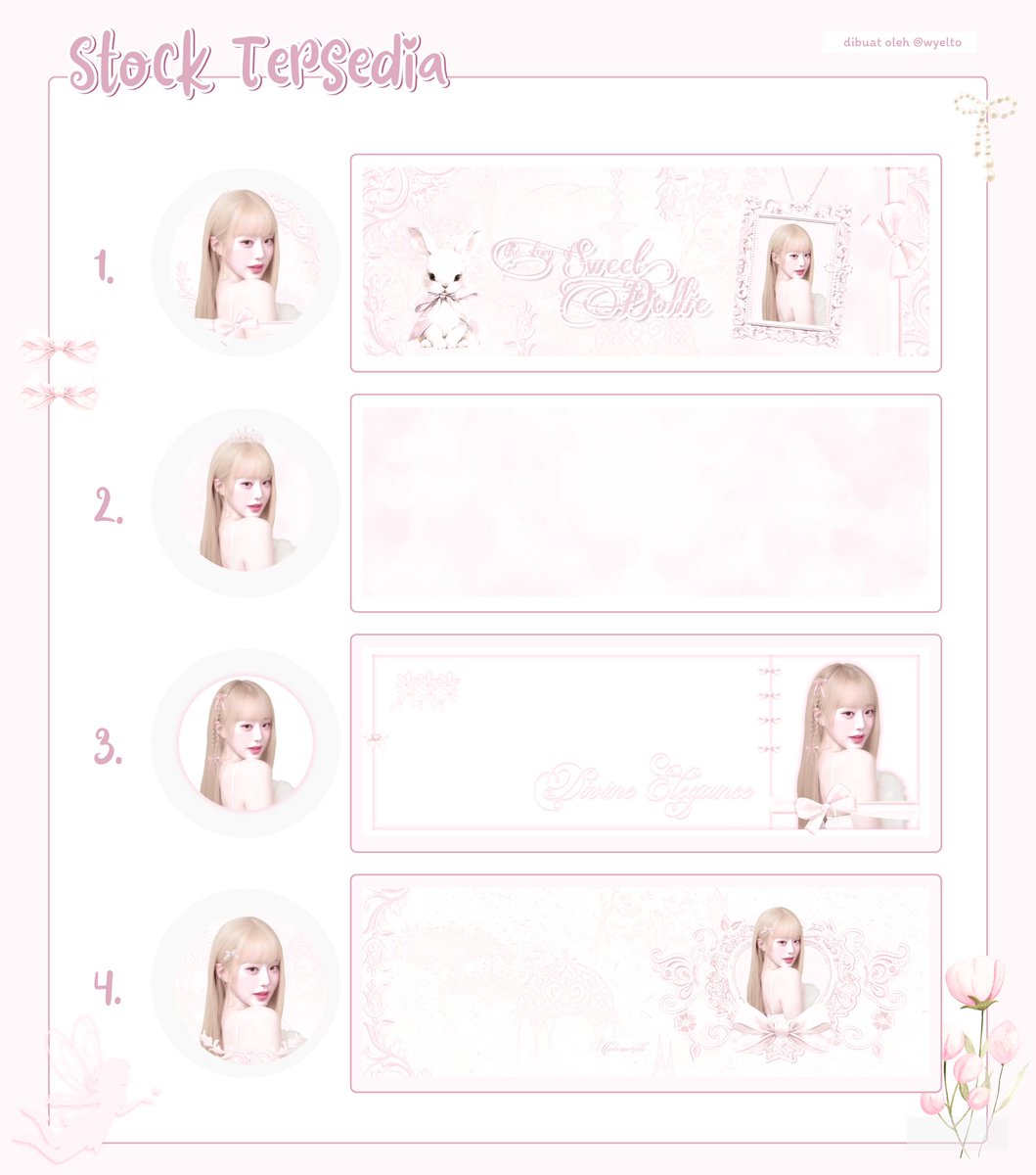 Peritopia's tweet photo. . . help rt please? tysm

heloo! el ada layout rs wonyoung blonde yg bisa di claim dari sekarang! harga tertera di alt ya, dm el dengan menyebutkan no nya saja! ৎ୭

. #zonauang https://t.co/wsfxHdZ05C