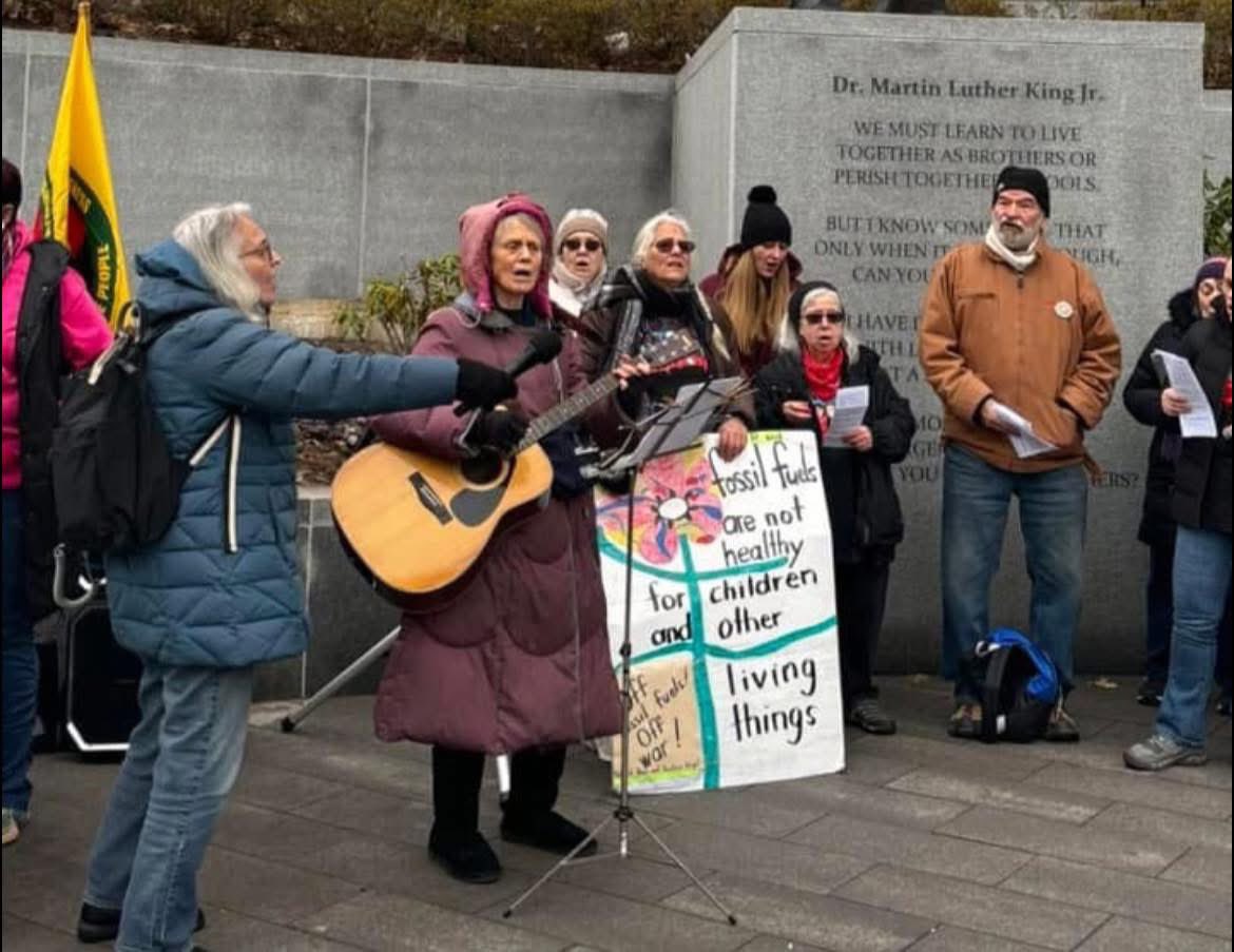 The Solidarity Singers performed at the Martin Luther King March Of Resistance rally January 18, 2025, Newark, NJ. Sponsored by People’s Organization For Progress. Endorsed by 308 organizations. Photo by Alfreda Coachman Daniels.