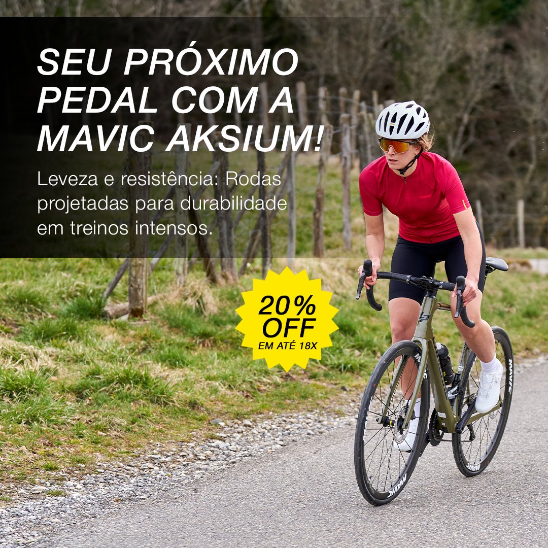 PROPARTS3's tweet photo. Aproveite o Desempenho e o Custo-Benefício da Mavic Aksium
Desempenho, durabilidade e preço acessível reunidos em um único produto!
A Mavic Aksium é a escolha perfeita para treinos intensos e aventuras, oferecendo estabilidade incomparável e compatibilidade com freios a disco. https://t.co/EeMRPvI1LF