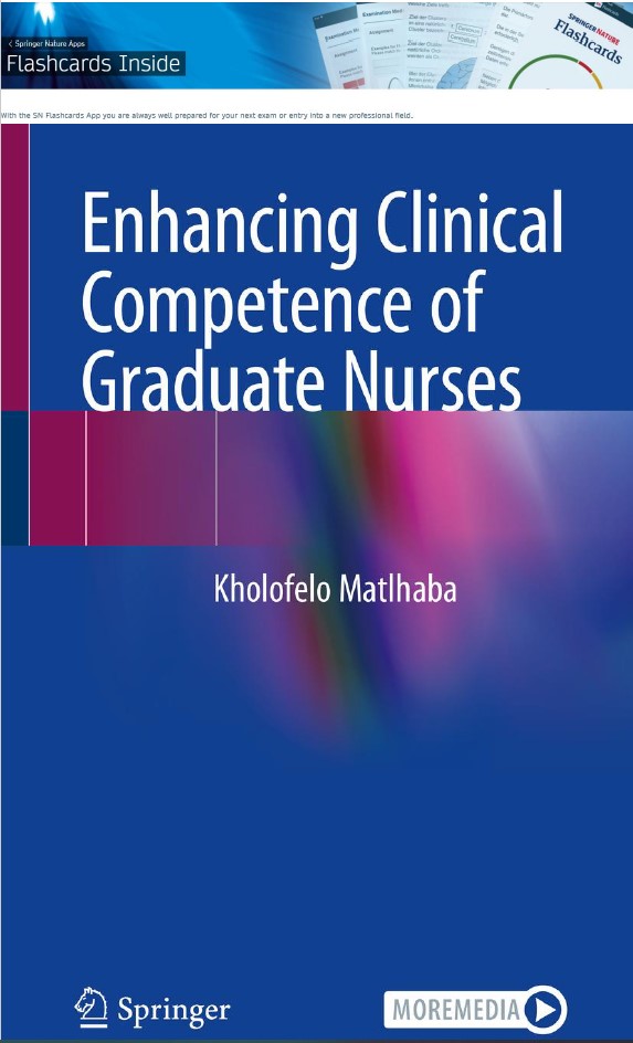 Springer Nursing (@springernursing) on Twitter photo Just Published!
Enhancing Clinical Competence of Graduate Nurses bit.ly/3WHkKQt
Written by Prof Matlhaba <a href="/KholofeloMatlh3/">Professor Kholofelo Matlhaba</a>
It allows you to test your knowledge with Q&A about the book with <a href="/SpringerNature/">Springer Nature</a> Flashcards!
sn.pub/pe441e Just Published!
Enhancing Clinical Competence of Graduate Nurses bit.ly/3WHkKQt
Written by Prof Matlhaba <a href="/KholofeloMatlh3/">Professor Kholofelo Matlhaba</a>
It allows you to test your knowledge with Q&A about the book with <a href="/SpringerNature/">Springer Nature</a> Flashcards!
sn.pub/pe441e