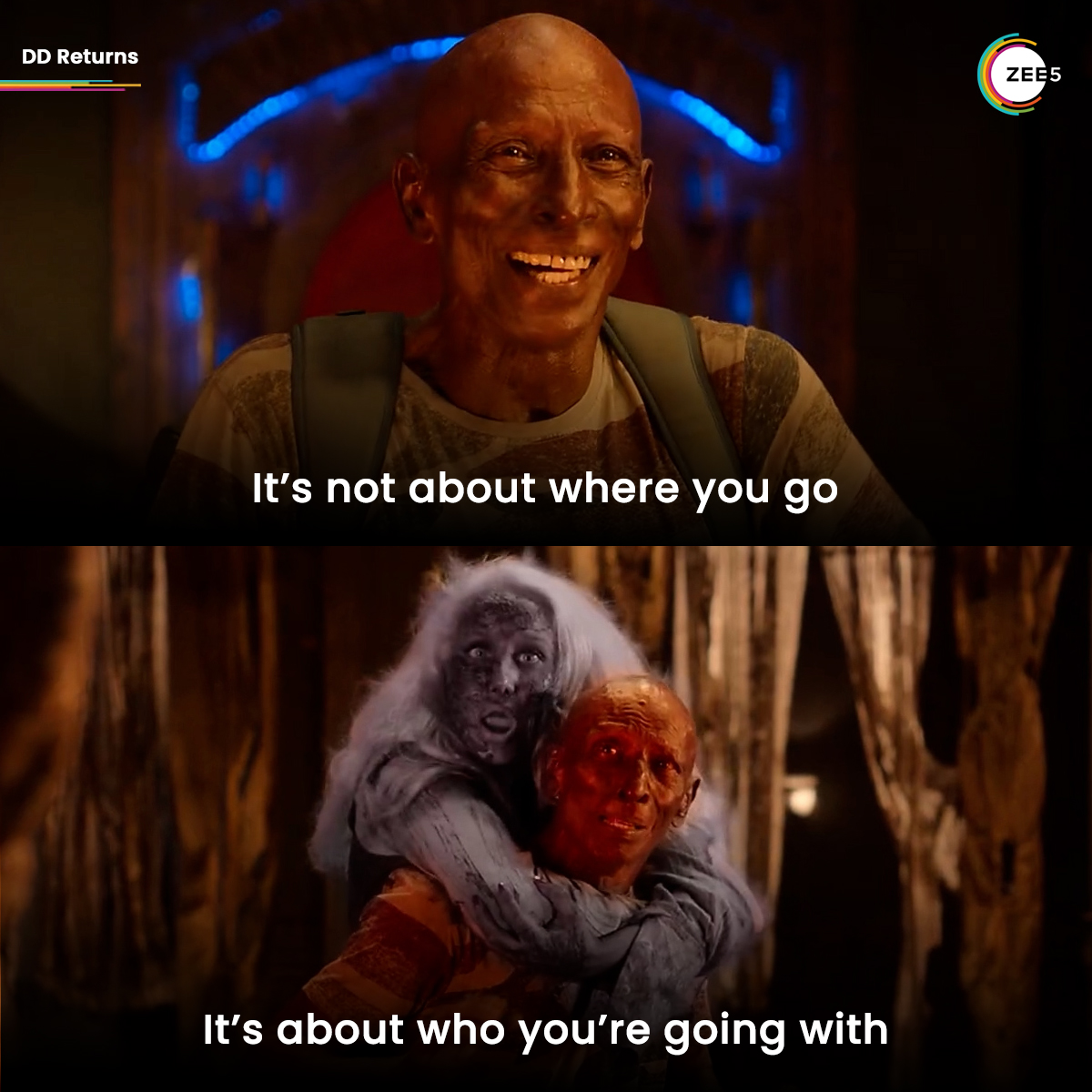 ZEE5Tamil's tweet image. The company matters! 😊

#DDReturns #WatchOnZEE5 #ZEE5Tamil