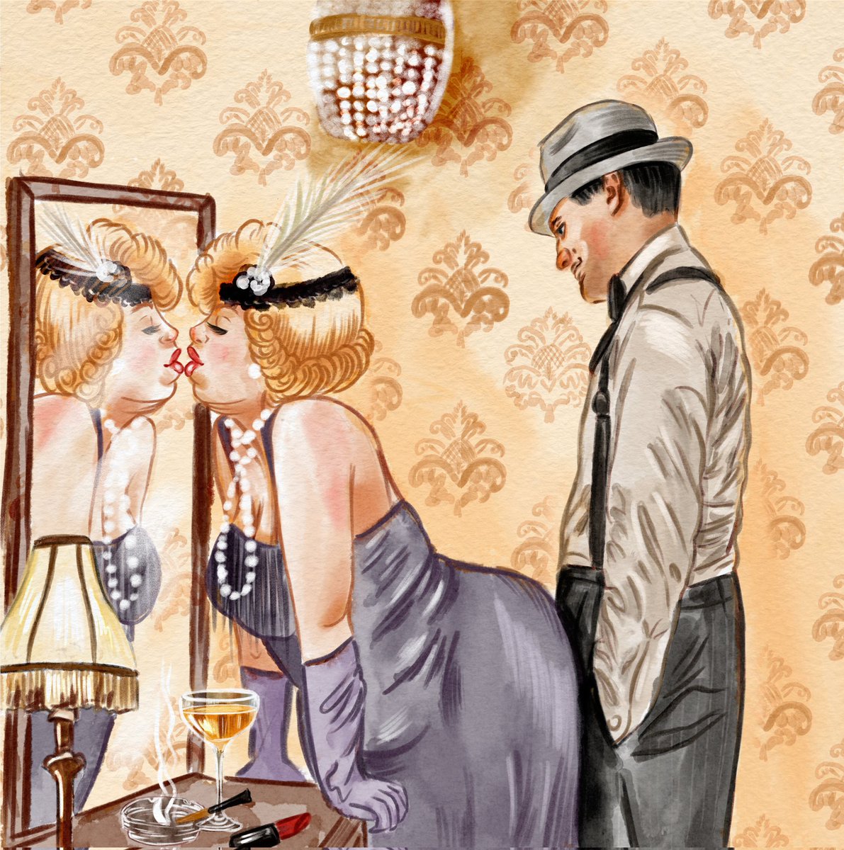misss_kati_art's tweet photo. My entry for contest #Vintage #Speakeasy and @TheeCryptoDaddy #Gatsby #Cocktailart #NFTCC
Forbidden Kiss
In the lush room at the Hotel Luxury in the 1920s, the brilliant Matilda, known for her sharp mind and stunning charm ...
Story in Alt
https://t.co/7JEQMgVRWa https://t.co/JVxS0lJvcj