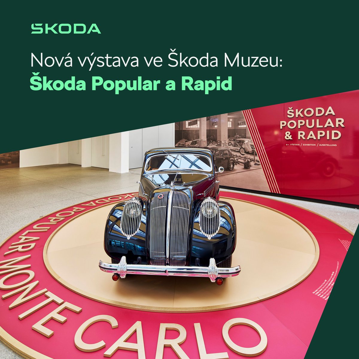 Nyní ve Škoda Muzeu až do 27. dubna můžete navštívit výstavu, která je věnovaná vozům Škoda Popular a Rapid. Ty společnosti Škoda Auto pomohly nejen překonat světovou hospodářskou krizi, ale díky nim z těžkého období Škoda Auto vyšla ještě silnější: bit.ly/vystava_Popula…