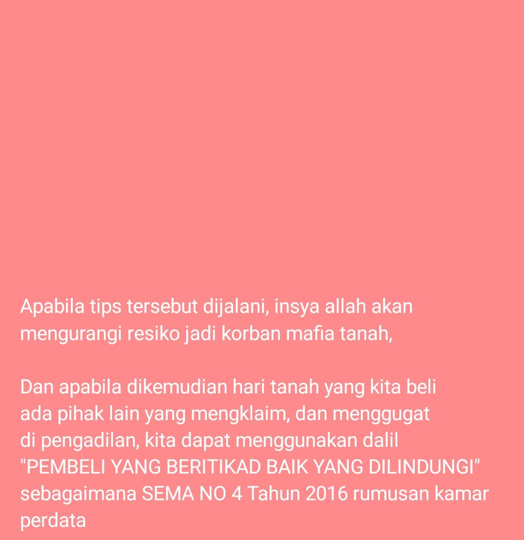 lpuk5650's tweet photo. @kamentrader Tips aman beli tanah/rumah https://t.co/PMMUBjLeMv