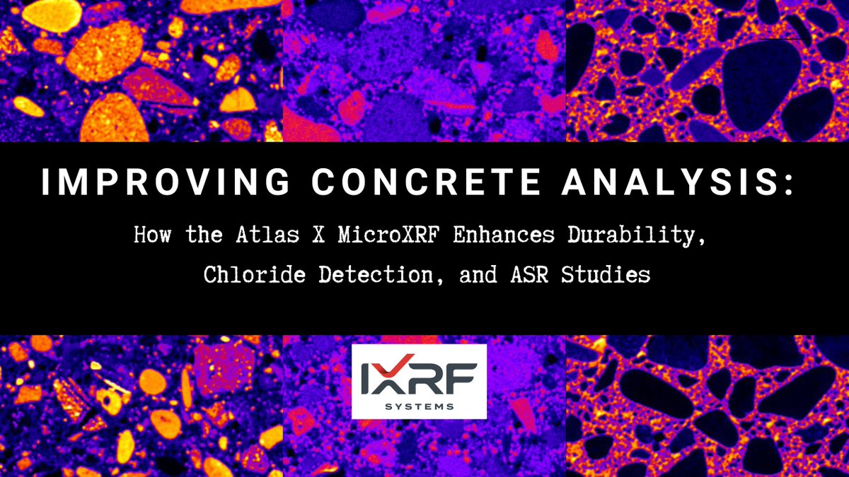 IXRFsystems's tweet image. Precision in #ConcreteAnalysis!! Detect chloride ingress, ASR &amp;amp; more with the Atlas X #microXRF from @IXRFsystems fast, non-destructive solution for detailed elemental mapping &amp;amp; large samples.
🔗 Learn more: lnkd.in/gV5gM3qs