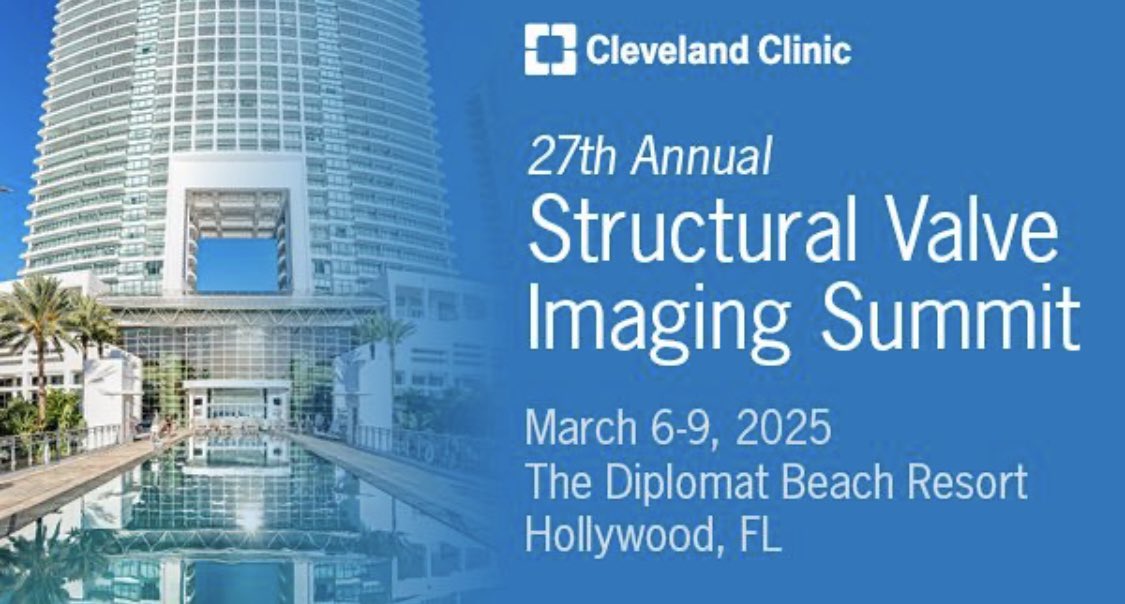 Cleveland Clinic Heart, Vascular & Thoracic (@cleclinichvti) on Twitter photo Join us March 6-9 in FL, for a comprehensive overview of valve disease & structural interventions🫀
Experts will discuss the latest state-of-the-art technology & advanced imaging.
Learn more & register: clevelandclinicmeded.com/live/courses/e…
<a href="/AllanLKleinMD1/">Allan L. Klein</a> <a href="/CCFcards/">CCF Cardiology Fellows</a> Join us March 6-9 in FL, for a comprehensive overview of valve disease & structural interventions🫀
Experts will discuss the latest state-of-the-art technology & advanced imaging.
Learn more & register: clevelandclinicmeded.com/live/courses/e…
<a href="/AllanLKleinMD1/">Allan L. Klein</a> <a href="/CCFcards/">CCF Cardiology Fellows</a>
