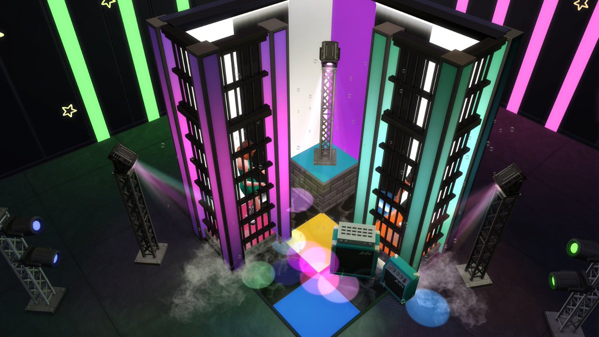 Gothball1's tweet photo. #Janbuild25 challenge by
@sims4ideas - Let's dance πΊπΆ
I know this was yesterday's theme but I was inspired by it so I wanted to do it anyways! The best part is that sims can actually get in and dance in those cages π #ShowUs https://t.co/uao1neg5qf