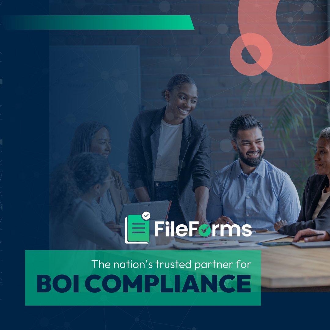 File_forms's tweet image. FileForms is the nation’s trusted partner for BOI compliance.
We serve businesses of all shapes and sizes, from small shops to large businesses, as well as their advisors. 

#BOIreports #FileForms #ComplianceMatters #BusinessProtection #LegalServices #LLC