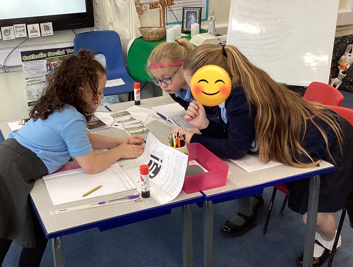 OurLadysCP's tweet photo. This afternoon Year 3 have been working together to order the story of Jesus and Zacharraeus in RE 🙏 @OurLadyandAllS1 #CST #CatholicLife #REInAction https://t.co/vXnAh4GsZJ