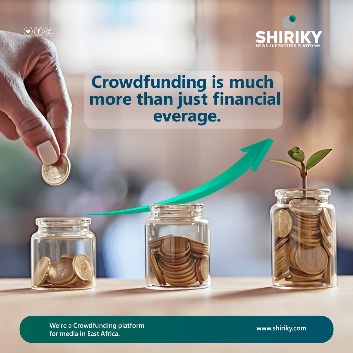 shirikyapp's tweet photo. Crowdfunding is also a powerful tool for promoting, communicating and mobilizing the community around projects of collective interest.

#shirikyapp #crowdfunding #powerfultool #promoting #communicating #mobilizingthecommunity #projects #collectiveinterest https://t.co/nth9R3TVo5