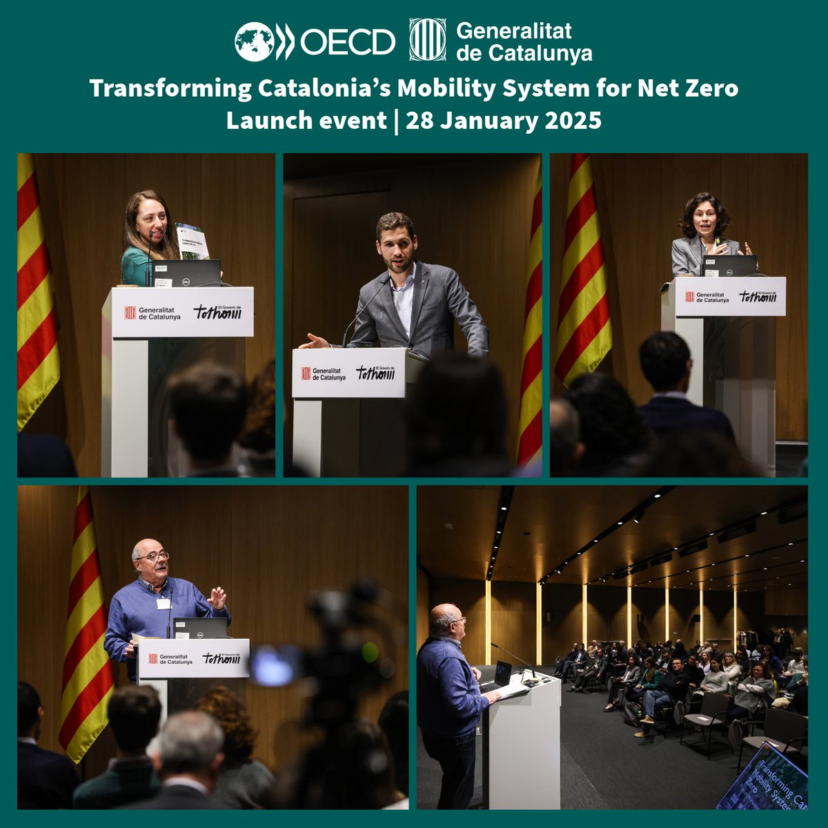 We're delighted to have launched our report on Transforming Catalonia’s Mobility System for Net Zero w/<a href="/economiacat/">Economia i Finances</a>.

A big thank you to our Catalonian counterparts, government representatives &amp; participants for their invaluable engagement &amp; insights.

🔍️oe.cd/cc-catalonia