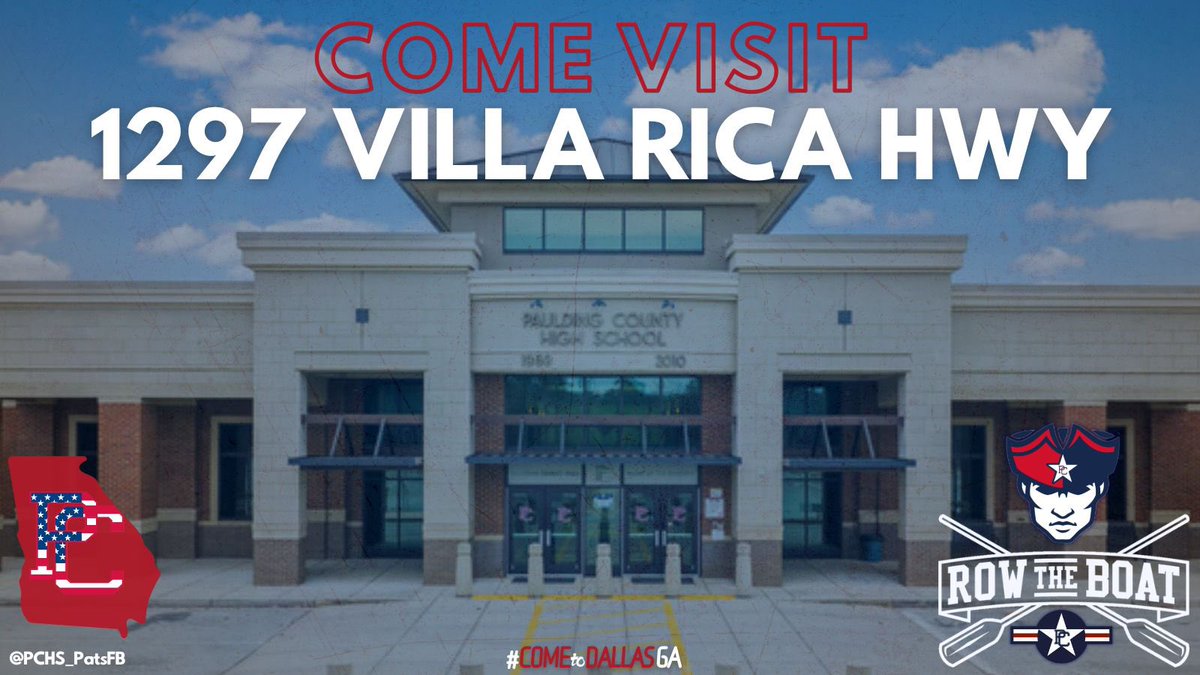 CoachJPressley's tweet photo. It’s a GREAT day on 📍Villa Rica Hwy!
🚨Division 1 Coaches🚨 last day of contact period to stop by and talk to our guys.
#ComeToDallasGA @PCHS_PatsFB @recruitPCHS! We got dudes for every school at every level! Come see us.
@KirbySmartUGA @CoachMack_KSU @CoachBrentKeyGT https://t.co/nk9x53X12y