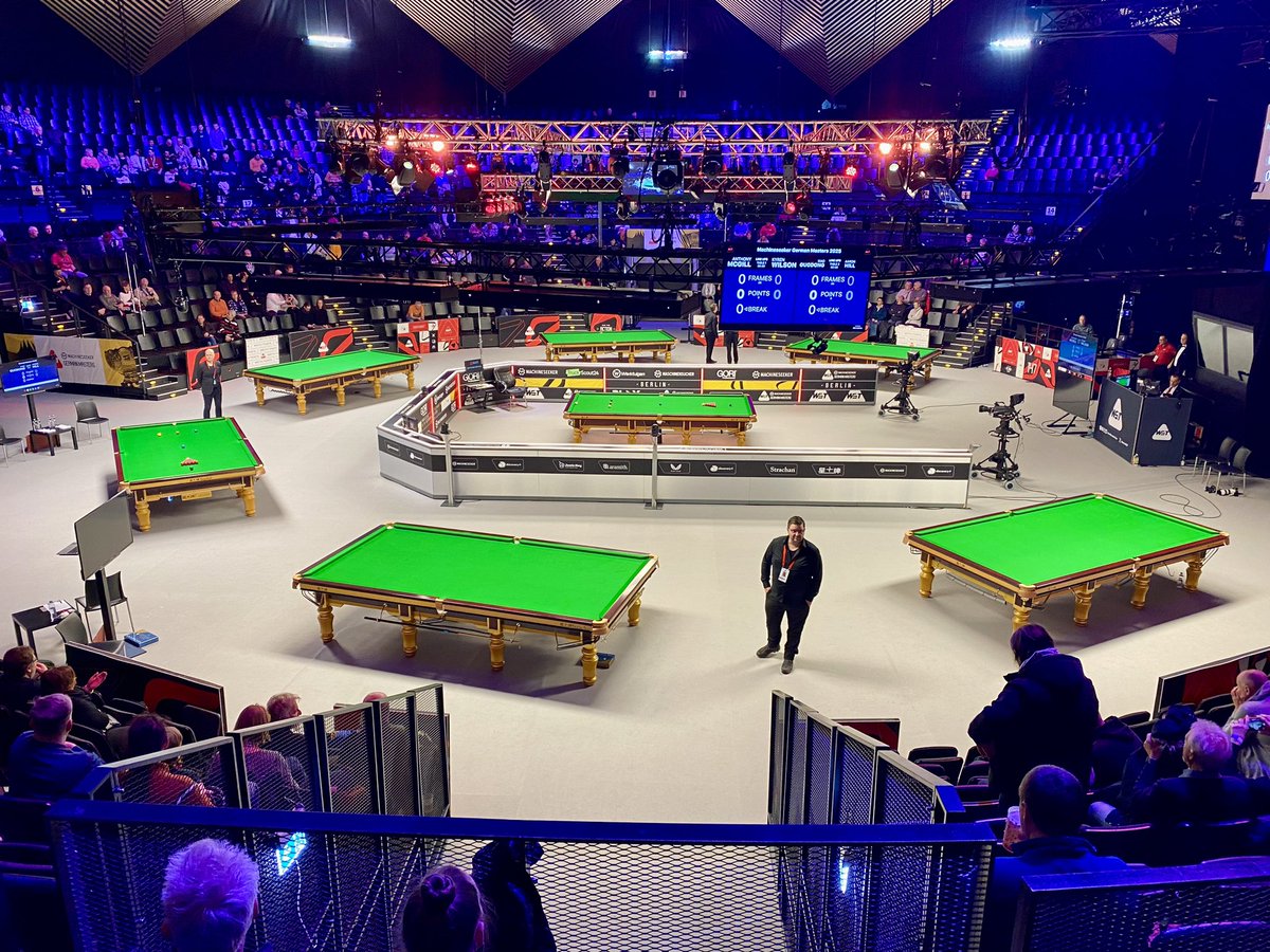 Snookerstars's tweet photo. GermanMasters 2025 
#GermanMasters #ilovesnooker #147sf #snooker https://t.co/J1xPbu0MSU