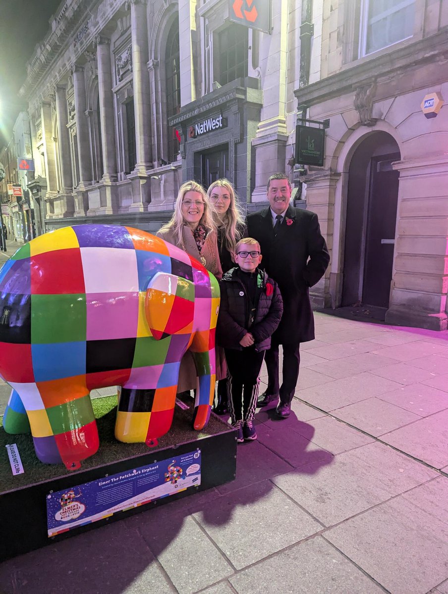 Your Voice Doncaster (@yourvoicedonca1) on Twitter photo We spy Elmer the Elephant!🔎👀🐘🌈
Spotted while out and about, Ethan our Junior Civic Mayor, found one of the stunning Elmer the Patchwork Elephant sculptures in the town centre.📸
A vibrant reminder of Doncaster’s creativity and community spirit!🌈🐘
<a href="/DeltaPheasantB/">Delta Pheasant Bank</a> We spy Elmer the Elephant!🔎👀🐘🌈
Spotted while out and about, Ethan our Junior Civic Mayor, found one of the stunning Elmer the Patchwork Elephant sculptures in the town centre.📸
A vibrant reminder of Doncaster’s creativity and community spirit!🌈🐘
<a href="/DeltaPheasantB/">Delta Pheasant Bank</a>