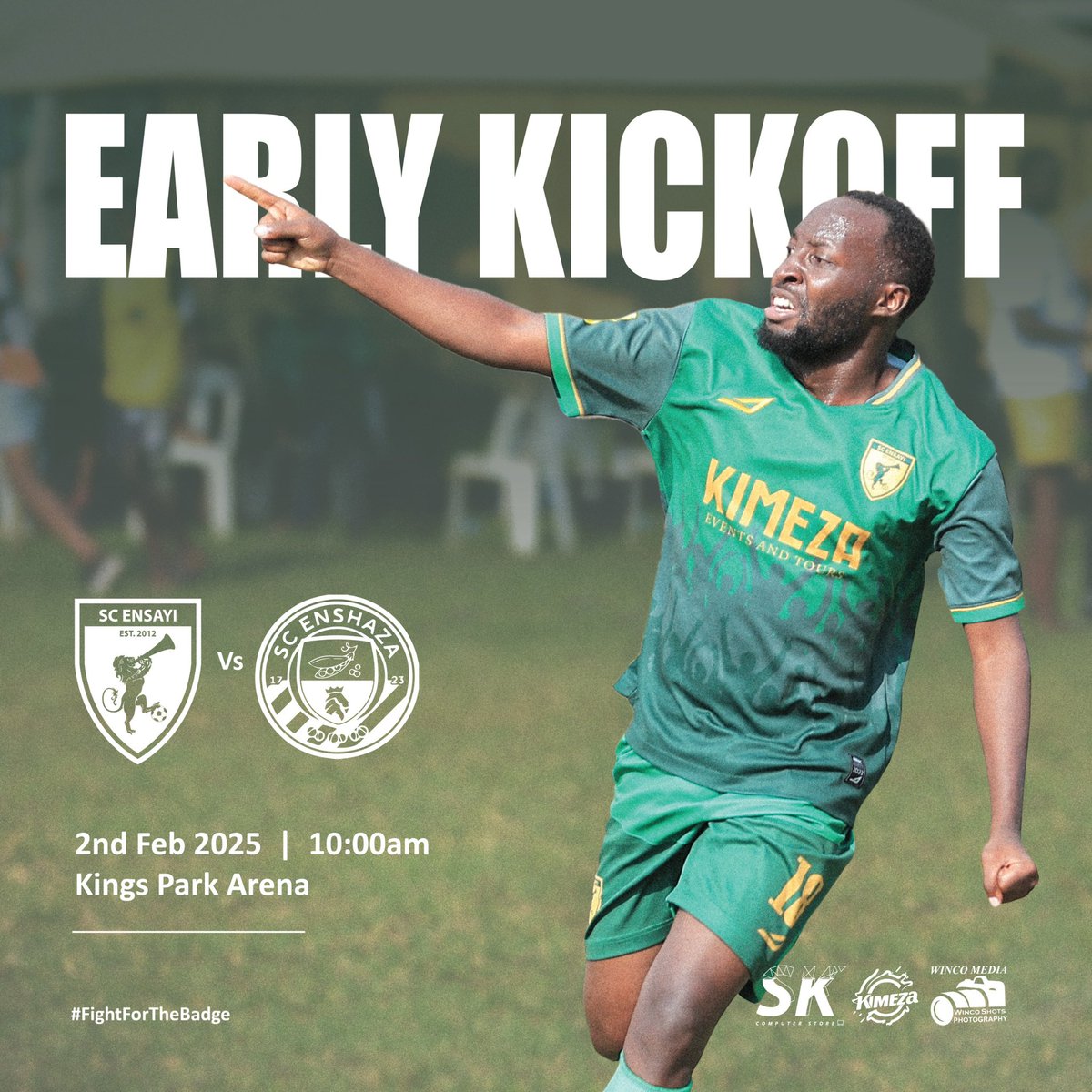 ⏩️ NEXT UP - <a href="/sc_enshaza/">SC ENSHAZA</a> 

The lads will be back in action this weekend with an exciting fixture against the youngins of <a href="/ntare_league/">Ntare Lions League</a>, should be a cracking game as we hope to keep the momentum going till the final day. 

📆 Sunday 2nd 
⏰ 10:00 am 
🏆 <a href="/ntare_league/">Ntare Lions League</a>  
🏟 Kings