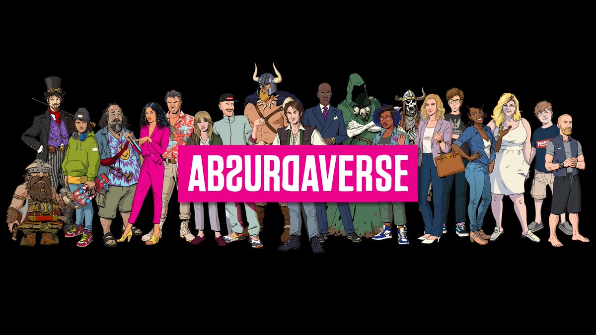 AbsurdVentures's tweet image. A very first look at just a few characters from the ABSURDAVERSE. Prepare to meet some new kinds of heroes (and watch them suffer).
More information to come this year about the first animation projects and about our original story-driven action-comedy adventure game set in the…