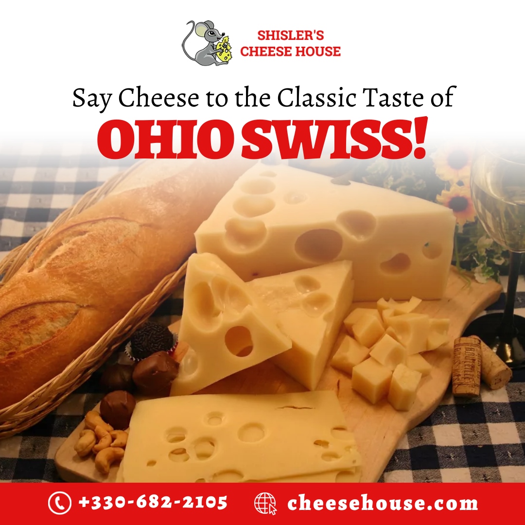 Say Cheese to the Classic Taste of Ohio Swiss! 🧀🇺🇸

Made with premium ingredients, our Ohio Swiss delivers that nutty, smooth flavor you crave! Make your sandwiches or charcuterie boards unforgettable. 

Grab some today and savor the authentic taste!