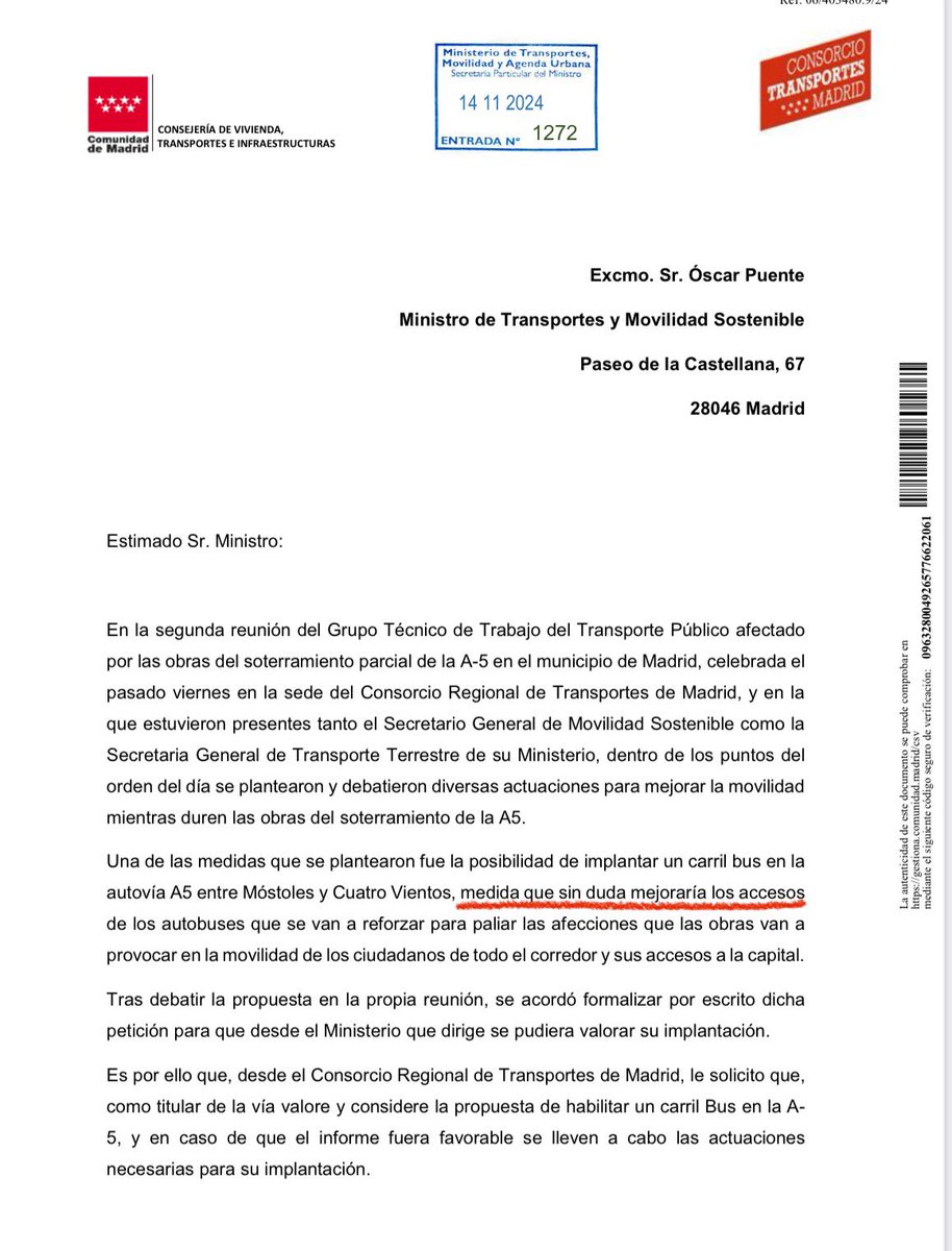 oscar_puente_'s tweet image. Tengo que agradecerte, alcalde, tu torpeza y tu sectarismo. Gracias a ellos todo Madrid se ha enterado de que el carrilbus del que te quejabas lo solicitó la Comunidad de Madrid expresamente y también nos ha facilitado eliminarlo. Una operación tan redonda como el voto al…