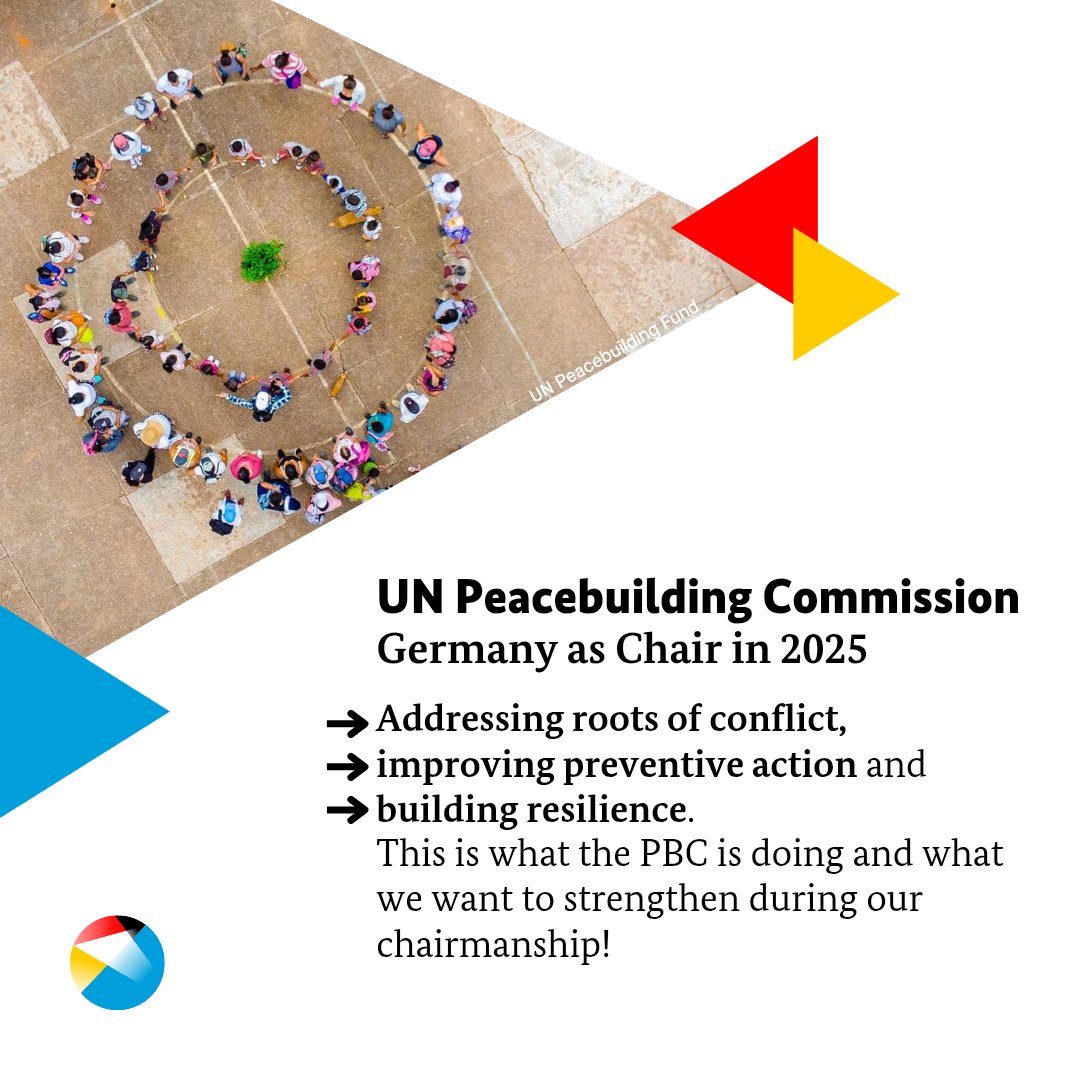 🇩🇪 is proud to chair the UN Peacebuilding Commission this year. PBC addresses root causes of conflict, improves preventive action and builds resilience. 🇽🇰 is a direct beneficiary of PBC's work and a good example of how international efforts transform into concrete actions.