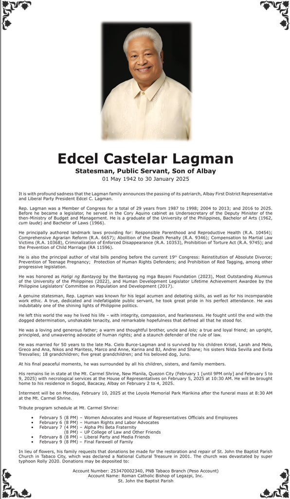 Edcel Lagman tweet media