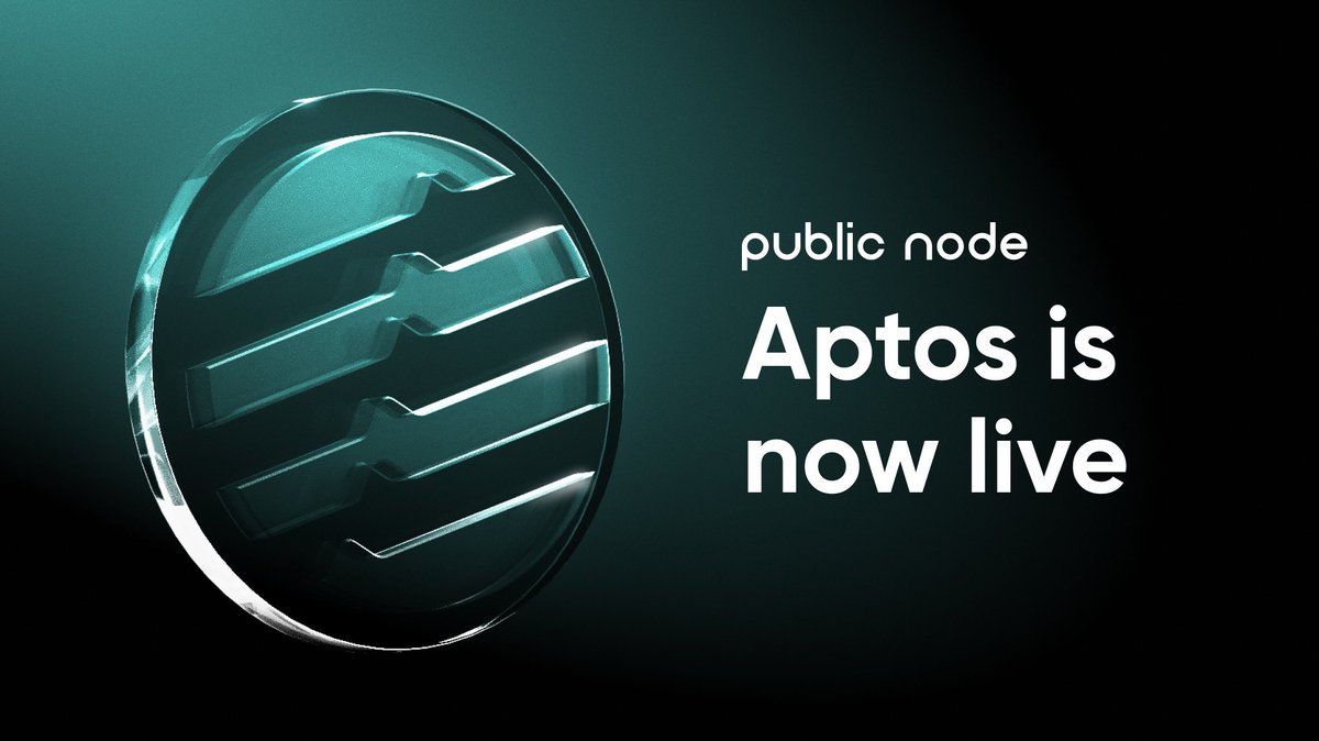Access FREE &amp; fast REST #RPC endpoints for <a href="/Aptos/">Aptos</a> mainnet with #PublicNode platform, powered by #Allnodes ⚡ Experience our reliable, high-performance infrastructure.

🔗 Start building today! aptos.publicnode.com