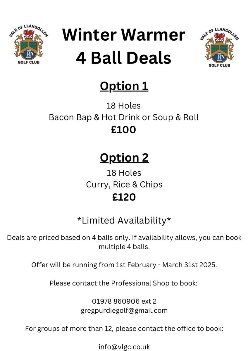 Vale Llangollen GC tweet media