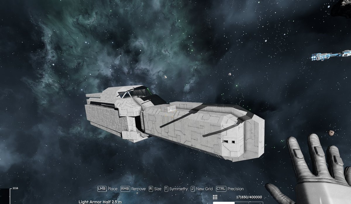 starkjegan902's tweet image. 複数種のサイズのブロック使うの、結構頭使って疲れるな
ヘビーアーマーのスキンがなかなかキモいんでそれ隠すために余計に
#SpaceEngineers2