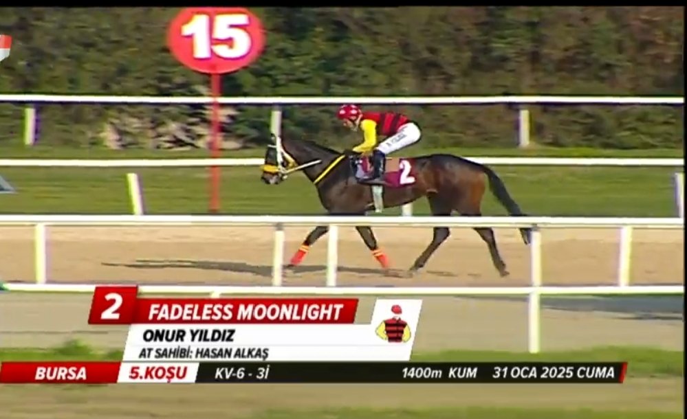 Fadeless Moonlight by Kinowa🧿
Bursa'da KV-6 koşuyu rakiplerinin önünde tamamlayarak birincilik serisine devam etti. 
Ayağına, yüreğine sağlık güzel çocuk, seni seyretmek zevk 💙🧿 <a href="/AygirKinowa/">Kinowa Stallion</a>