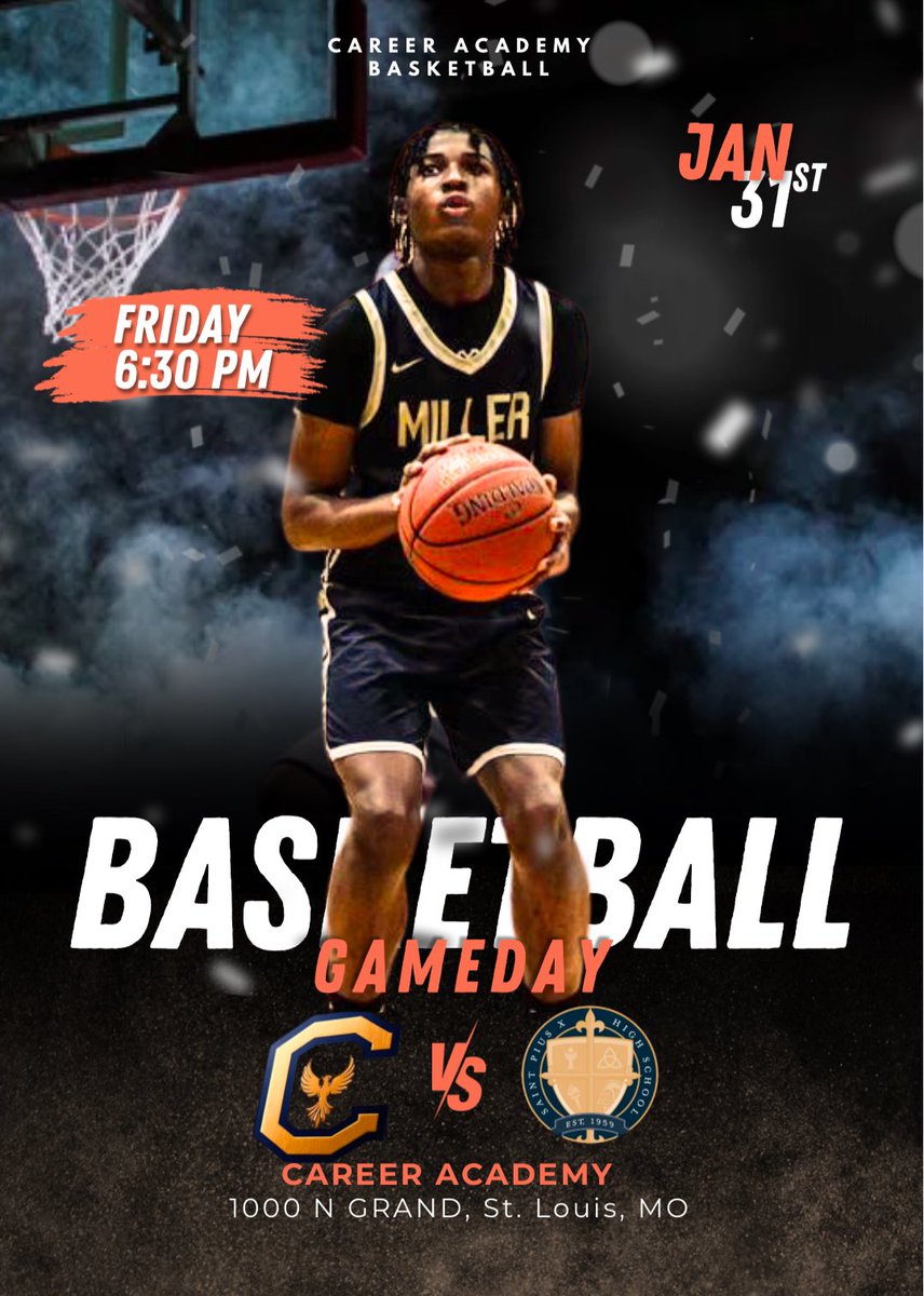 It's Gameday! Your Career Academy Phoenix takes on St. Pius X tonight at 6:30 (JV starts at 5). 

#Brotherhood | #RelentlessEffort