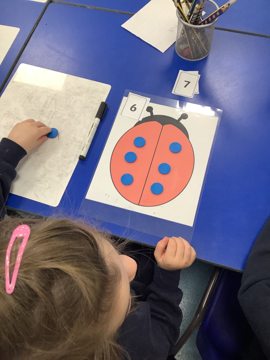 CaythorpeSchool's tweet photo. Children in reception are looking at the composition of 6,7 and 8. “4 is a part and 4 is a part. The whole is 8.” @WhiteRoseEd #nurturinghearts #inspiringminds https://t.co/Pl9iearM2p
