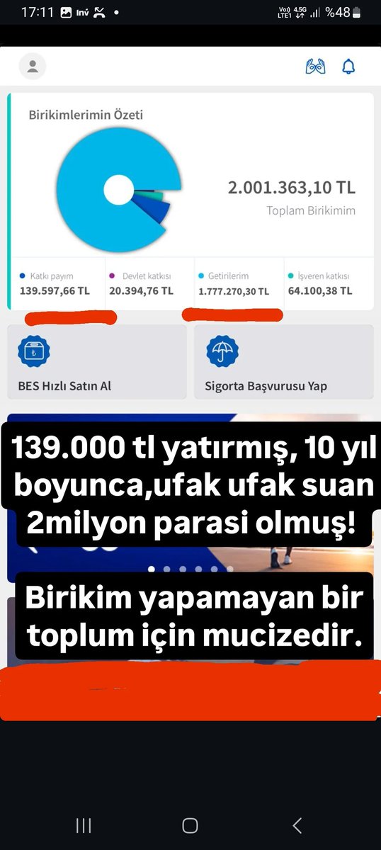 Bes pişmanlıktır, 

bu adam 10 yılda 139.000 lira biriktirmiş olmuş 2 milyon.

Birikim yapamayanlar için mucizedir

Kısa vadede köşe dönmek isteyenler için değildir .