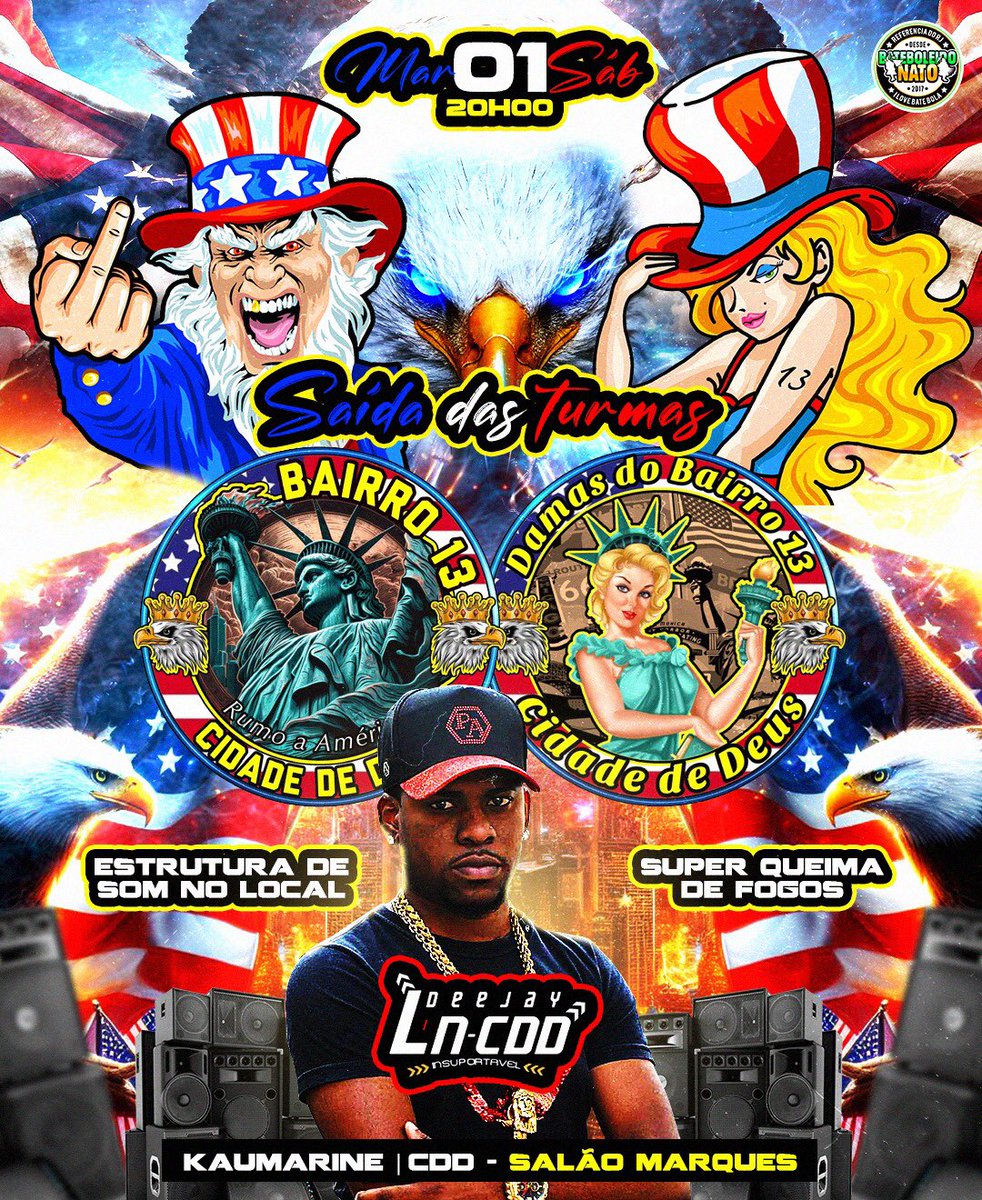 Aí, aí, aí, aí, aí, aí 
Está chegando a hora
O dia já vem raiando meu bem
O Bairro 13 é Foda🎶🎉🤪🥳