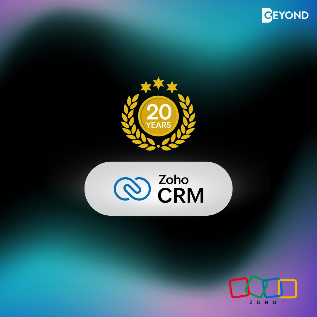 🎉 20 Jahre Zoho CRM! Als stolzer Zoho Premium Partner feiern wir zwei Jahrzehnte Innovation, Wachstum und Erfolg. 🚀 Von den ersten Schritten bis zu den großen Sprüngen – wir sind dankbar, Teil dieser Reise zu sein.#ZohoCRM #Innovation #Team #Erfolg #CRMSystem #Jubiläum